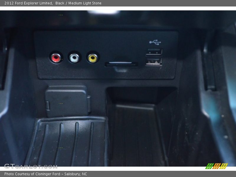 Black / Medium Light Stone 2012 Ford Explorer Limited