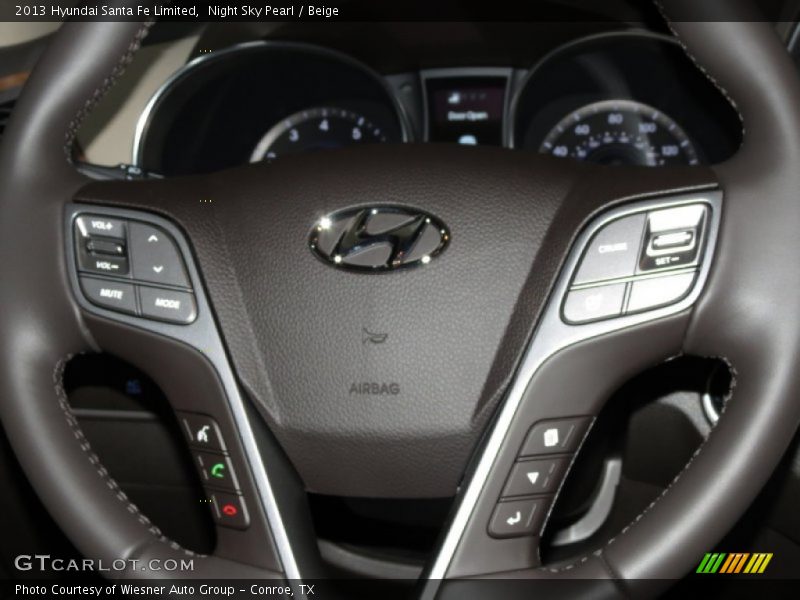 Night Sky Pearl / Beige 2013 Hyundai Santa Fe Limited