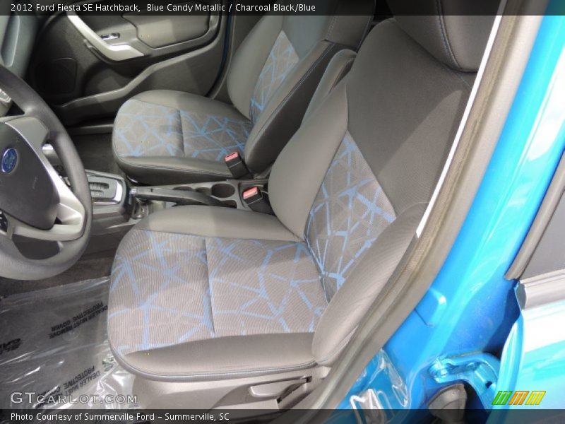 Blue Candy Metallic / Charcoal Black/Blue 2012 Ford Fiesta SE Hatchback