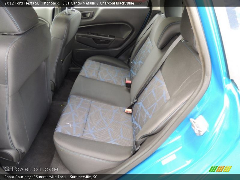 Blue Candy Metallic / Charcoal Black/Blue 2012 Ford Fiesta SE Hatchback