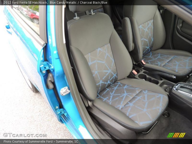 Blue Candy Metallic / Charcoal Black/Blue 2012 Ford Fiesta SE Hatchback