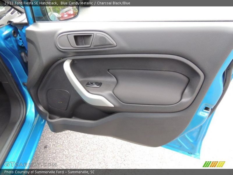 Blue Candy Metallic / Charcoal Black/Blue 2012 Ford Fiesta SE Hatchback