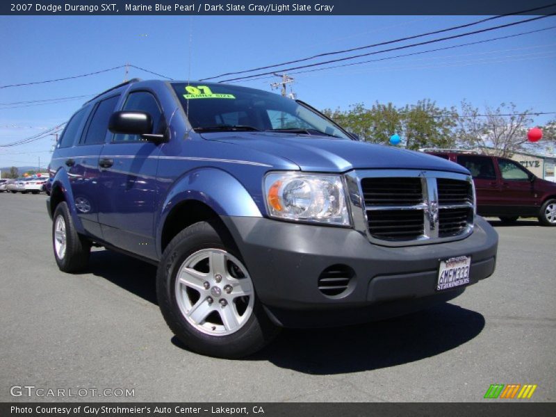 Marine Blue Pearl / Dark Slate Gray/Light Slate Gray 2007 Dodge Durango SXT