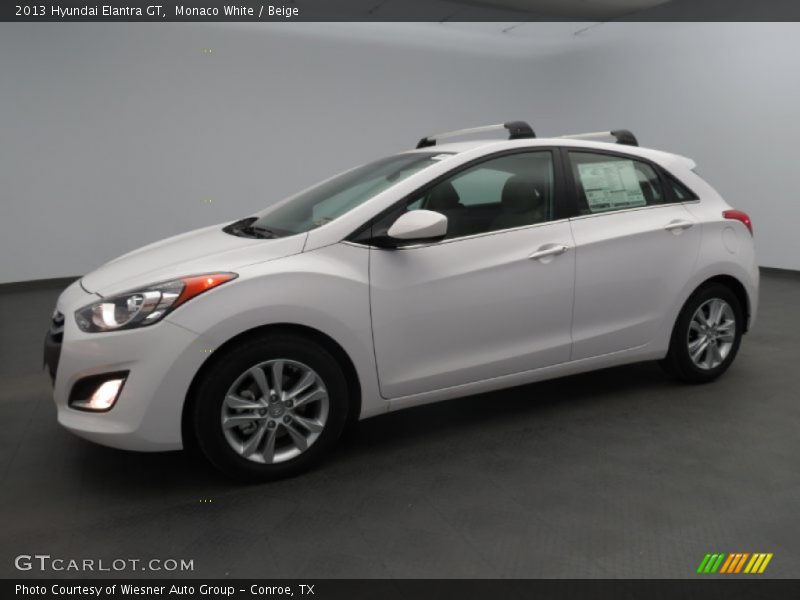 Monaco White / Beige 2013 Hyundai Elantra GT