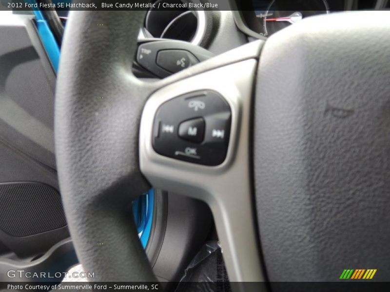Blue Candy Metallic / Charcoal Black/Blue 2012 Ford Fiesta SE Hatchback