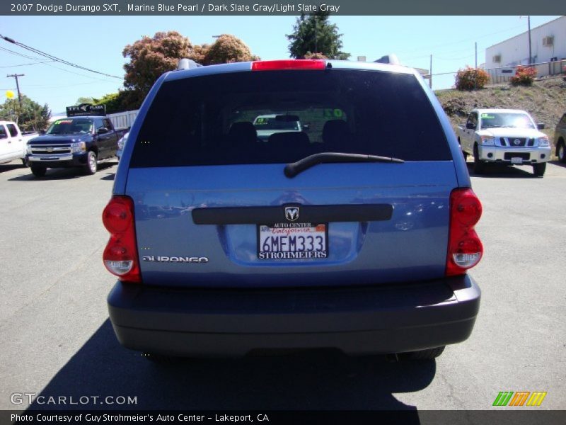 Marine Blue Pearl / Dark Slate Gray/Light Slate Gray 2007 Dodge Durango SXT