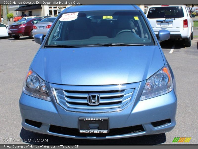 Ocean Mist Metallic / Gray 2010 Honda Odyssey EX