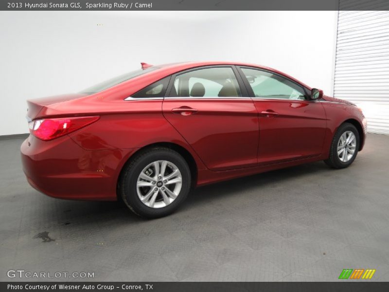 Sparkling Ruby / Camel 2013 Hyundai Sonata GLS