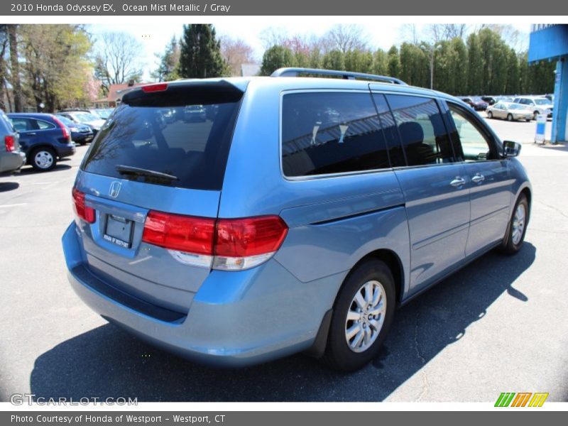Ocean Mist Metallic / Gray 2010 Honda Odyssey EX
