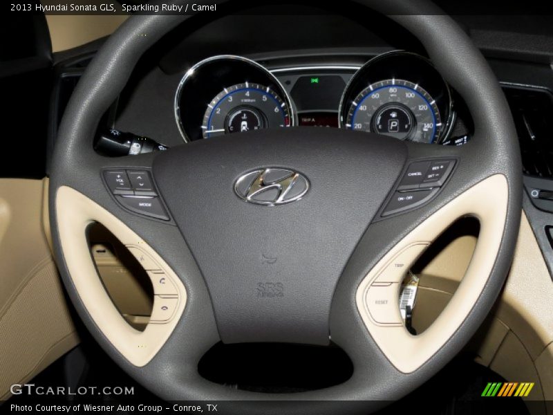 Sparkling Ruby / Camel 2013 Hyundai Sonata GLS