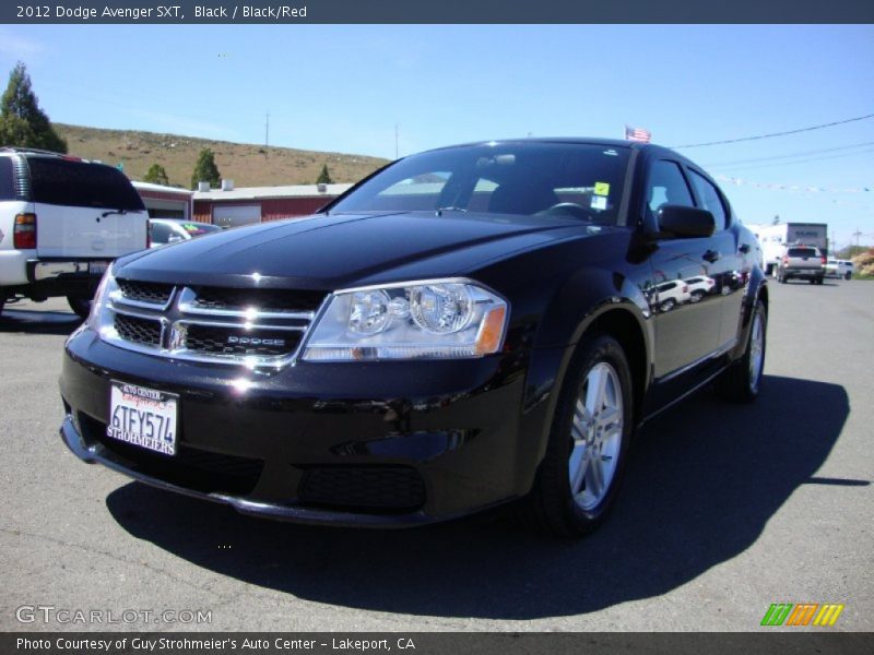 Black / Black/Red 2012 Dodge Avenger SXT