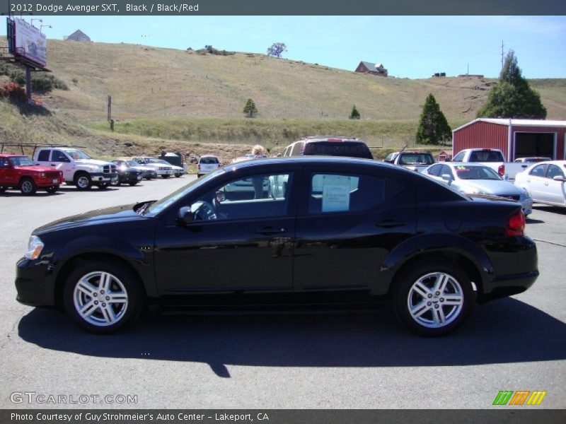 Black / Black/Red 2012 Dodge Avenger SXT