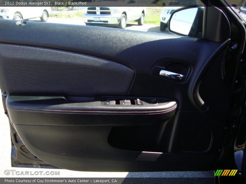 Black / Black/Red 2012 Dodge Avenger SXT