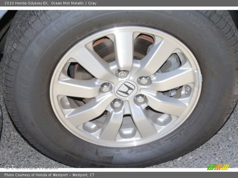 Ocean Mist Metallic / Gray 2010 Honda Odyssey EX