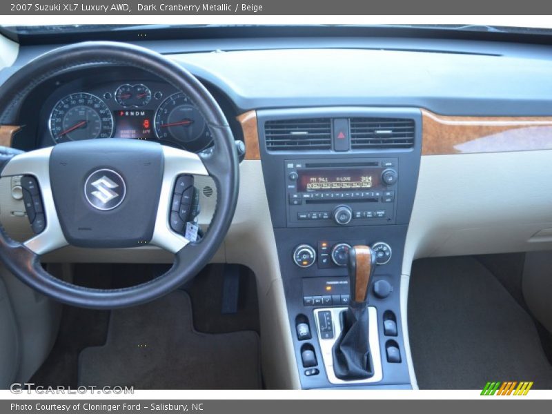 Dark Cranberry Metallic / Beige 2007 Suzuki XL7 Luxury AWD