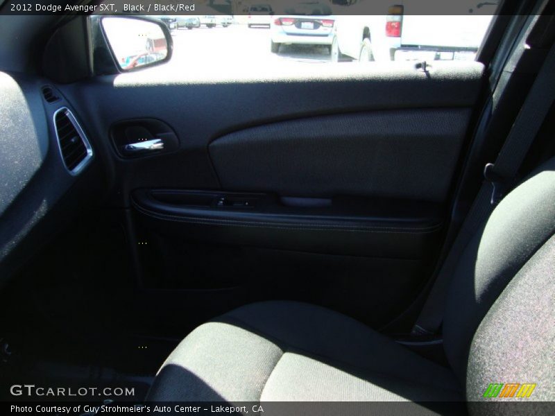 Black / Black/Red 2012 Dodge Avenger SXT