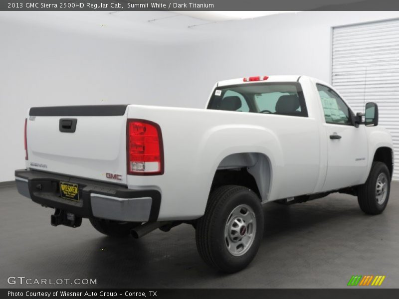 Summit White / Dark Titanium 2013 GMC Sierra 2500HD Regular Cab