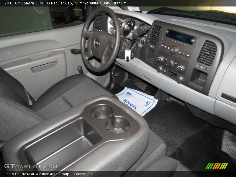 Summit White / Dark Titanium 2013 GMC Sierra 2500HD Regular Cab