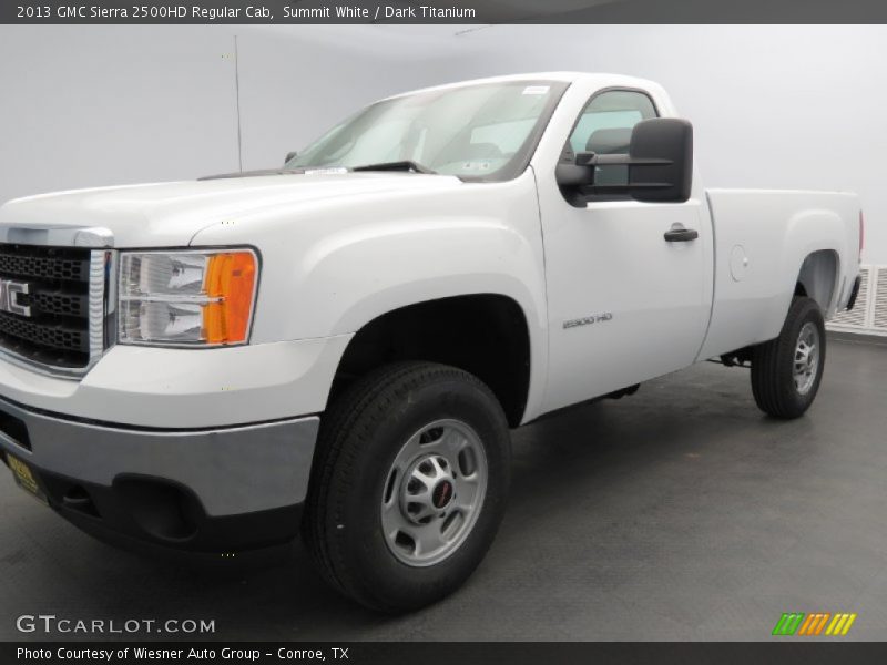Summit White / Dark Titanium 2013 GMC Sierra 2500HD Regular Cab