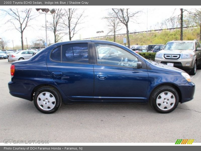 Indigo Ink Blue / Shadow Gray 2003 Toyota ECHO Sedan