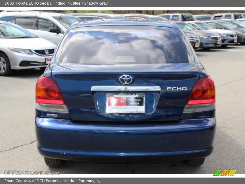 Indigo Ink Blue / Shadow Gray 2003 Toyota ECHO Sedan