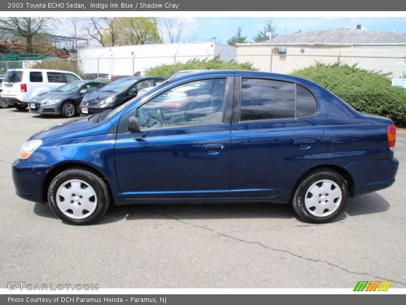 Indigo Ink Blue / Shadow Gray 2003 Toyota ECHO Sedan