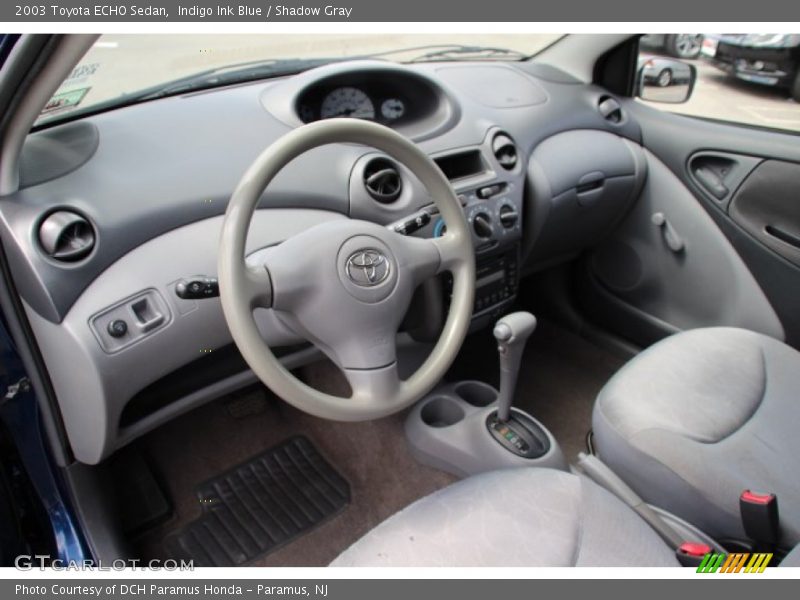 Indigo Ink Blue / Shadow Gray 2003 Toyota ECHO Sedan