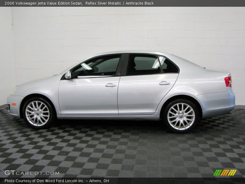 Reflex Silver Metallic / Anthracite Black 2006 Volkswagen Jetta Value Edition Sedan
