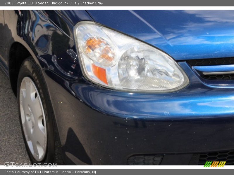 Indigo Ink Blue / Shadow Gray 2003 Toyota ECHO Sedan