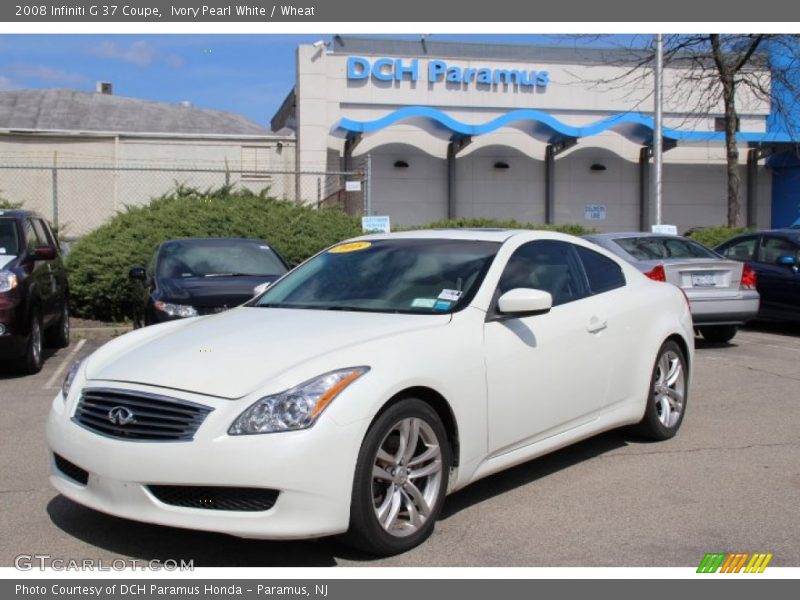 Ivory Pearl White / Wheat 2008 Infiniti G 37 Coupe