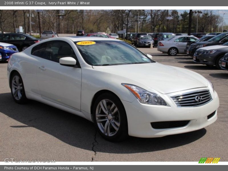 Ivory Pearl White / Wheat 2008 Infiniti G 37 Coupe