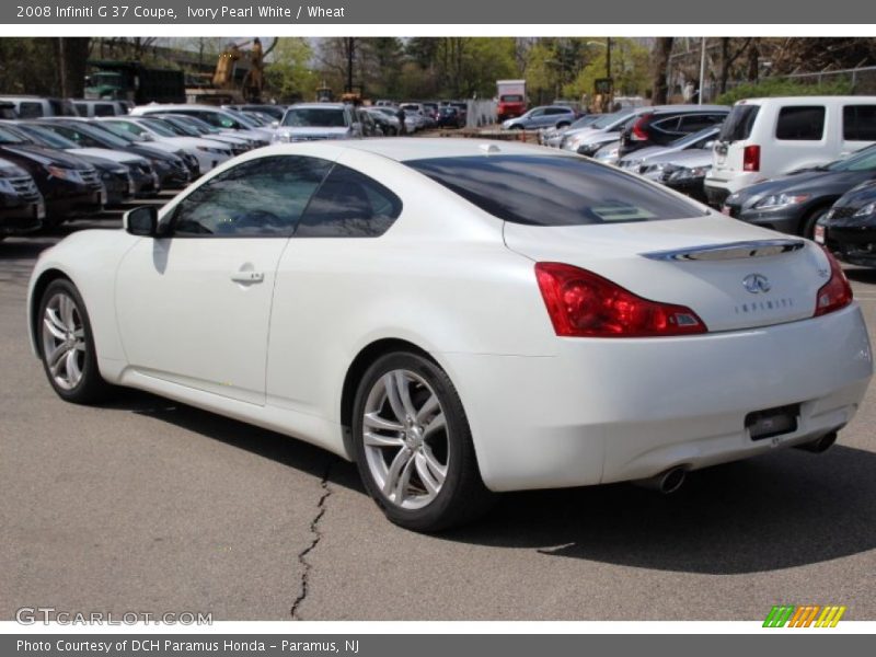 Ivory Pearl White / Wheat 2008 Infiniti G 37 Coupe