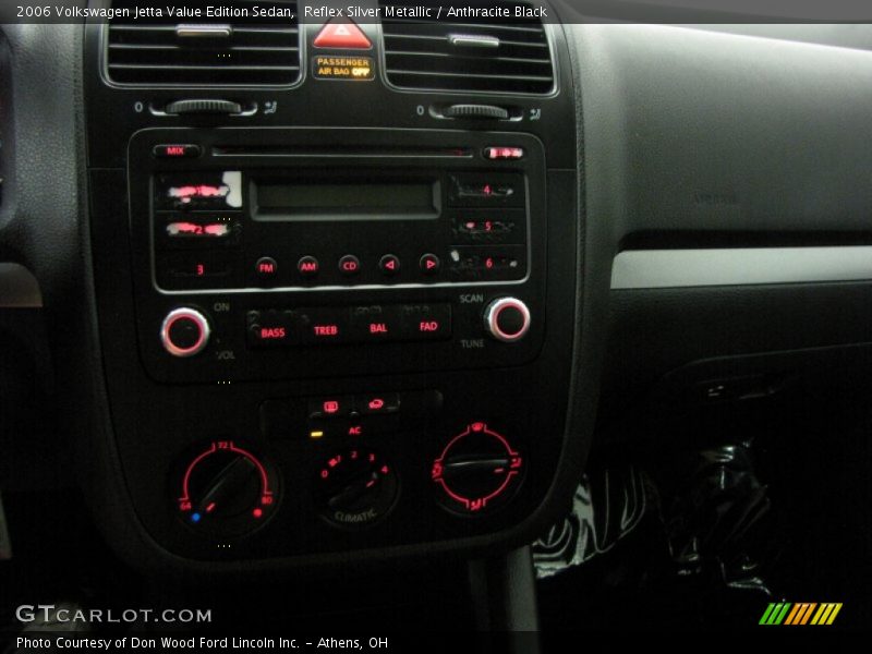 Reflex Silver Metallic / Anthracite Black 2006 Volkswagen Jetta Value Edition Sedan