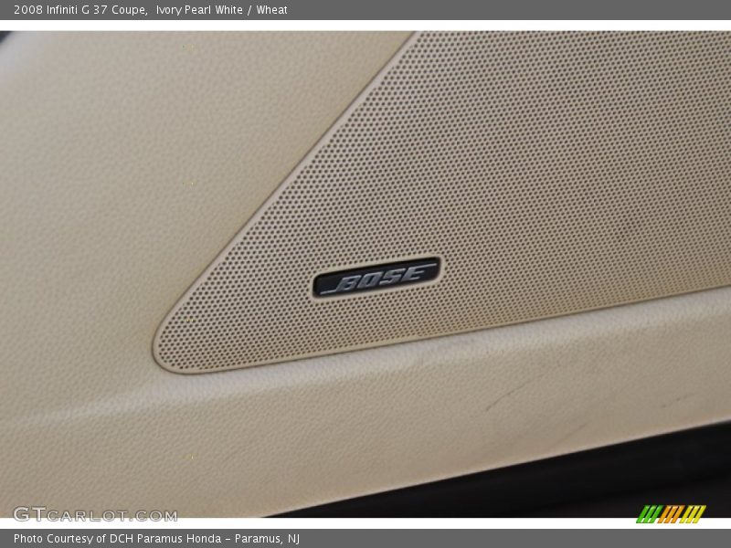 Ivory Pearl White / Wheat 2008 Infiniti G 37 Coupe