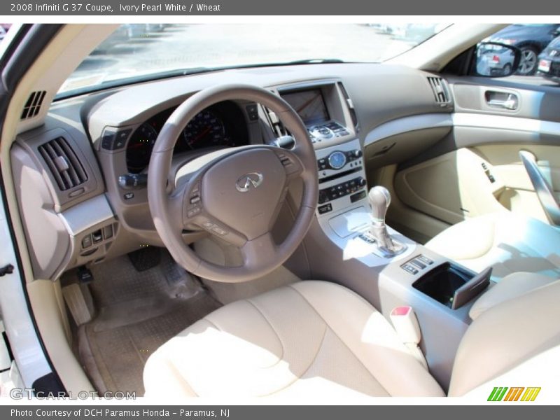Ivory Pearl White / Wheat 2008 Infiniti G 37 Coupe