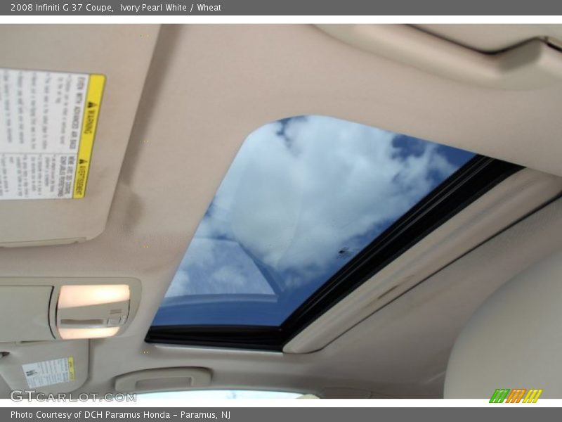 Ivory Pearl White / Wheat 2008 Infiniti G 37 Coupe
