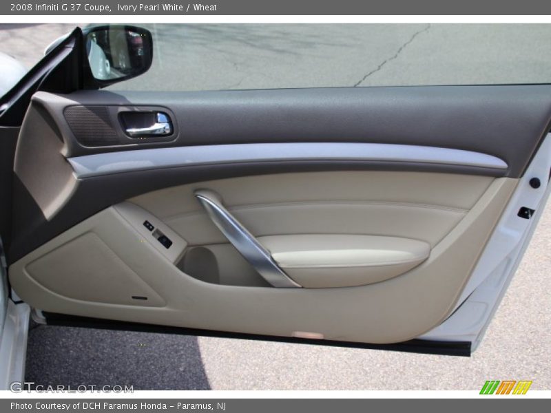 Ivory Pearl White / Wheat 2008 Infiniti G 37 Coupe