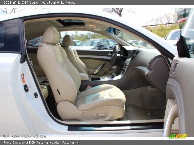 Ivory Pearl White / Wheat 2008 Infiniti G 37 Coupe