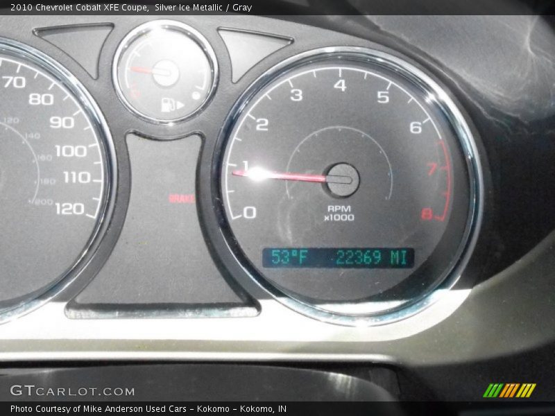Silver Ice Metallic / Gray 2010 Chevrolet Cobalt XFE Coupe