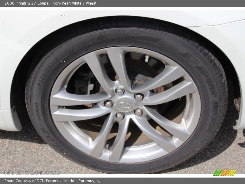 Ivory Pearl White / Wheat 2008 Infiniti G 37 Coupe