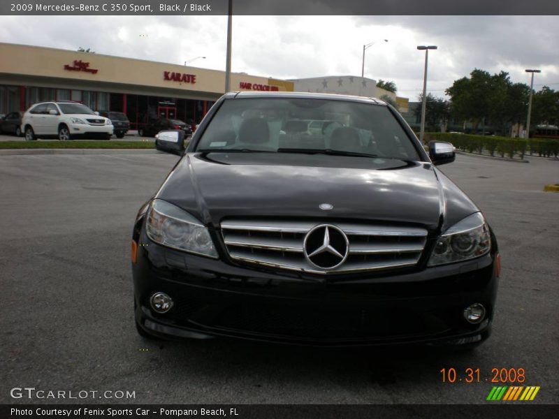 Black / Black 2009 Mercedes-Benz C 350 Sport