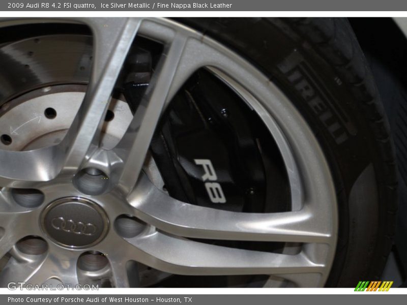 Ice Silver Metallic / Fine Nappa Black Leather 2009 Audi R8 4.2 FSI quattro