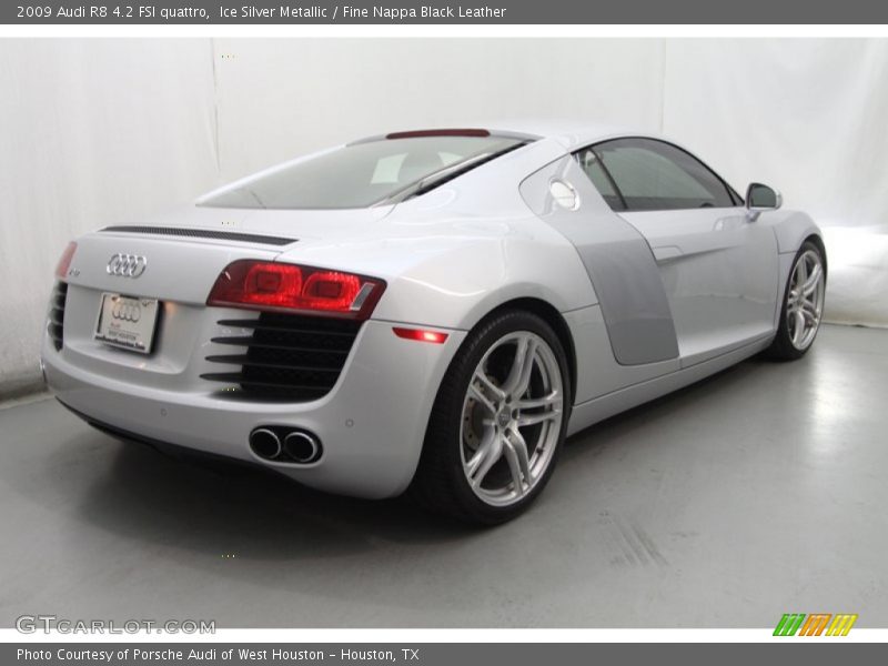 Ice Silver Metallic / Fine Nappa Black Leather 2009 Audi R8 4.2 FSI quattro