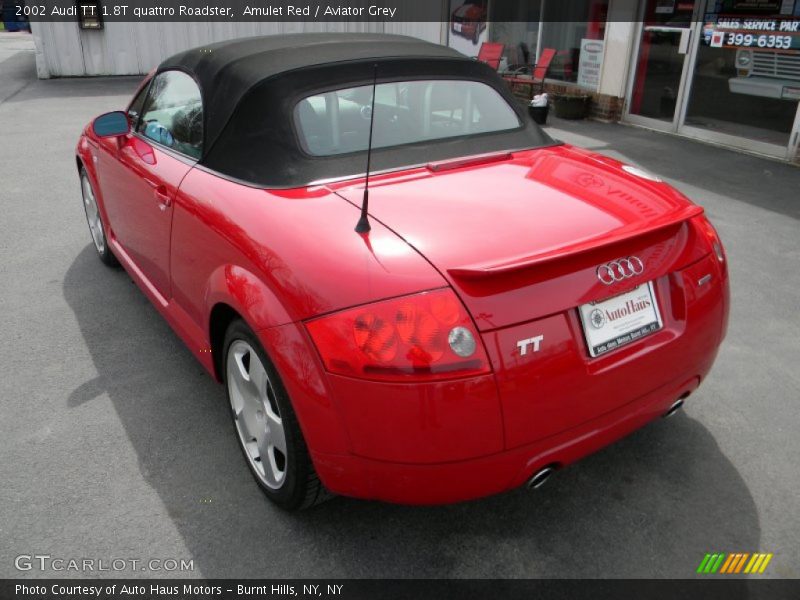 Amulet Red / Aviator Grey 2002 Audi TT 1.8T quattro Roadster