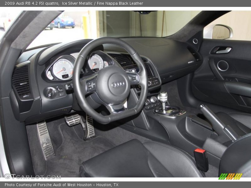 Fine Nappa Black Leather Interior - 2009 R8 4.2 FSI quattro 