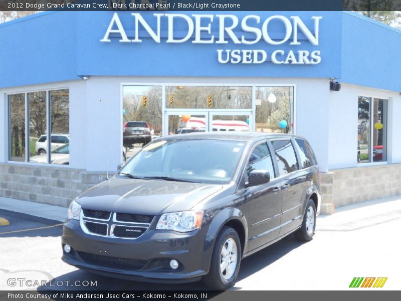 Dark Charcoal Pearl / Black/Light Graystone 2012 Dodge Grand Caravan Crew