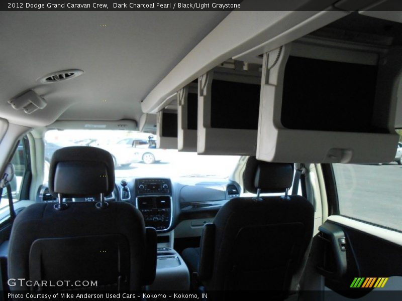 Dark Charcoal Pearl / Black/Light Graystone 2012 Dodge Grand Caravan Crew