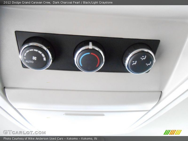 Dark Charcoal Pearl / Black/Light Graystone 2012 Dodge Grand Caravan Crew