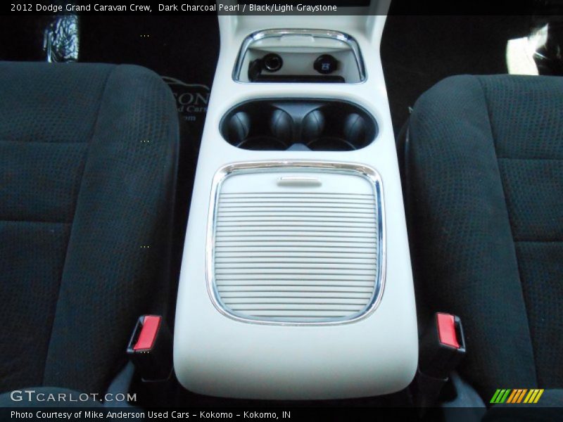 Dark Charcoal Pearl / Black/Light Graystone 2012 Dodge Grand Caravan Crew