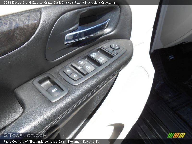 Dark Charcoal Pearl / Black/Light Graystone 2012 Dodge Grand Caravan Crew